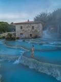 The amazing Saturnia hot springs Italy